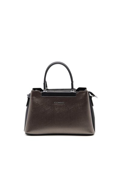 Silver Polo Silver & Polo Platinum - Geantă de mână neagră SP913 pentru femei