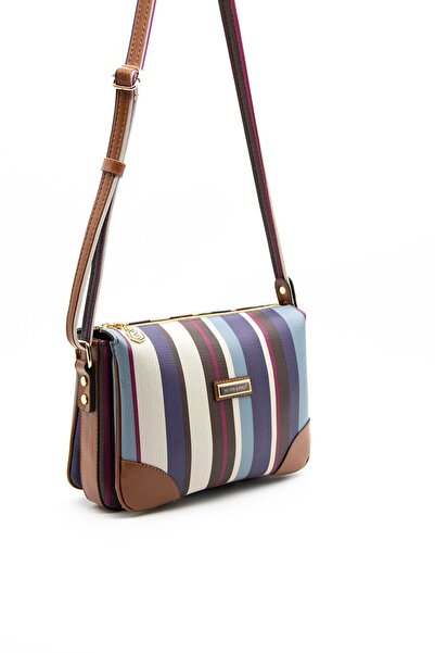 Silver Polo Mix - Taba Sp784 Women's Crossbody Bag