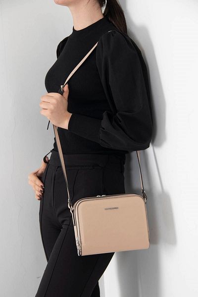 Silver Polo Silver & Polo Nut - Geantă crossbody pentru femei Nut SP888
