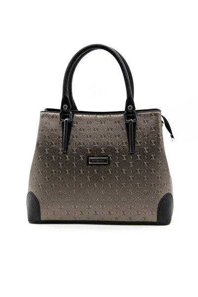 Silver Polo Platinum - Black Sp667 Women's Handbag