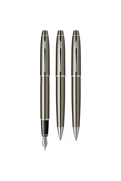 Scrikss WizDesign 35 DOLMAKALEM + TÜKENMEZKALEM + VERSATİL SET TİTANYUM (GARA...