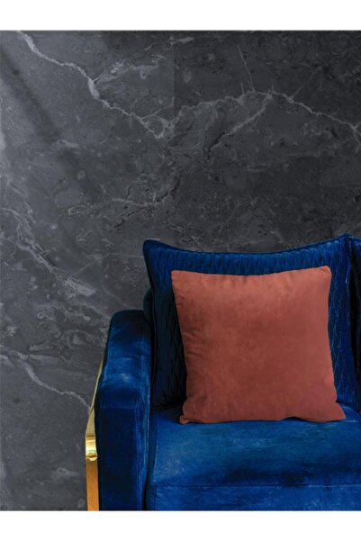 Mrs.Gugar غطاء وسادة مربع بلون القرفة