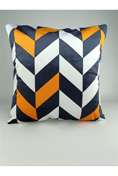 Mrs.Gugar Black Mustard Geometric Decorative Throw Pillow Cover -41
