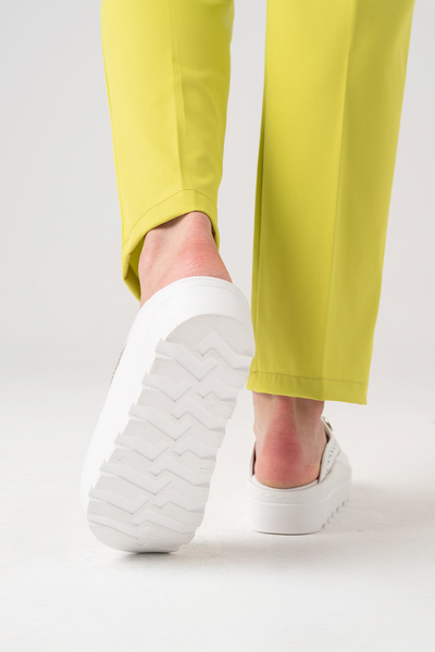 ÇİZGİ MEDİKAL Papuci Sabo pentru femei din piele naturală, cu aur alb, papuci ortopedici pentru spital pentru medic asistentă