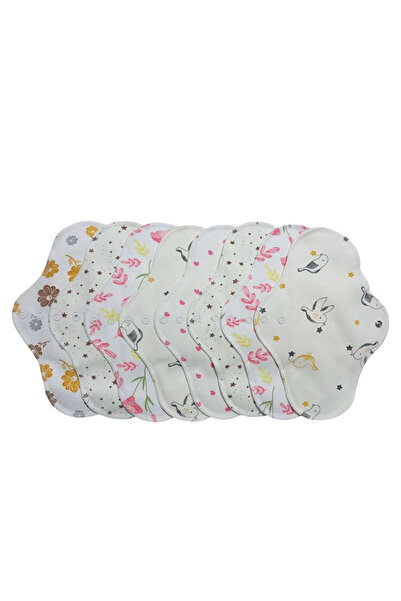 Ponped Doğal Yıkanabilir Kadın Pedi 8'li (NORMAL- AÇIK RENK)