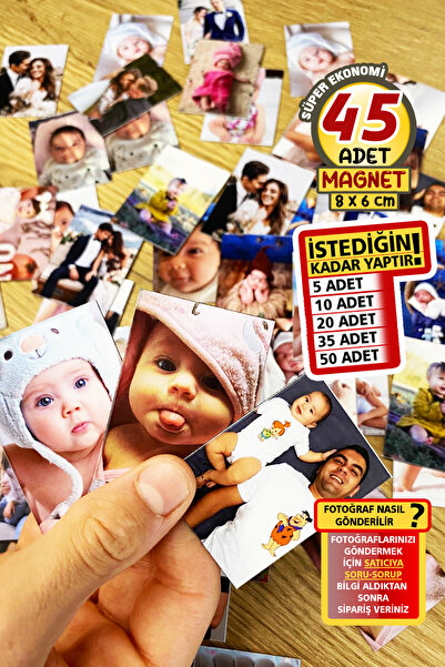 cici magnet www.cicimagnet.com 45 Adet Fotoğraflı Resimli Buzdolabı Magneti (...
