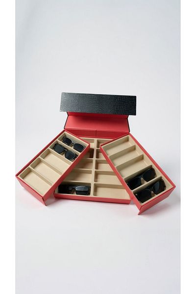 bonjorno aksesuar 20 Piece Glasses Storage Box