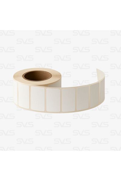 SVS ETİKET PLASTİK 20x40 Mm Thermal Barcode Label - 1000 Rolls, 1 Roll