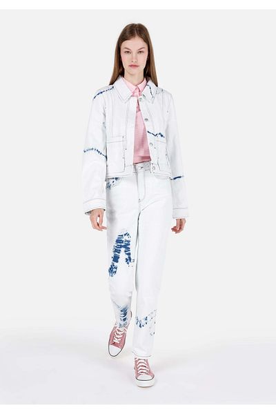 Colin's Mom Fit Shrink Leg Women's Indigo Jean Trousers