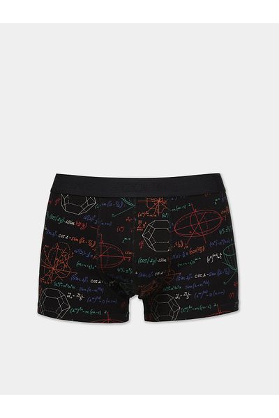 Colin's Modern Fit Printed Men's Black Boxers