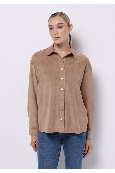 Colin's Regular Fit Women's Brown Shirt