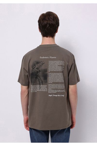 Colin's Tricou verde cu mânecă scurtă pentru bărbați, cu gât rotund, cu potrivire confortabilă