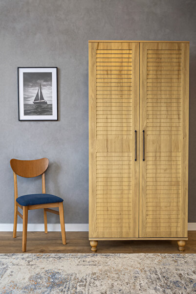 arionkids Pera Wood Dolap 2 Kapaklı | %100 MDF | REHAU Kapaklı | Ağaç Ayaklı ...