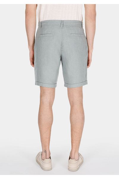 Colin's Pantaloni scurți verde pentru bărbați, cu talie medie, cu croiala normală