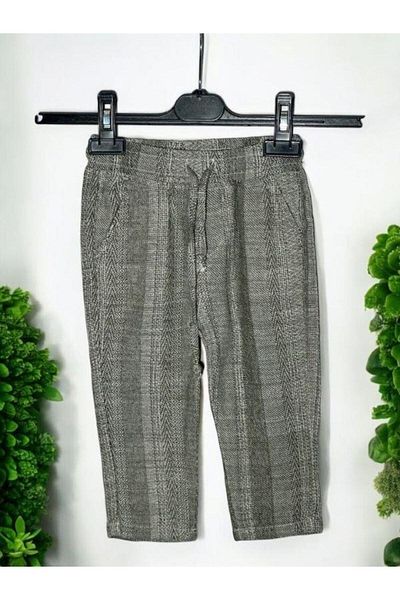 Zekids Pantaloni pentru băiat cu model cu talie elastică cu textura moale