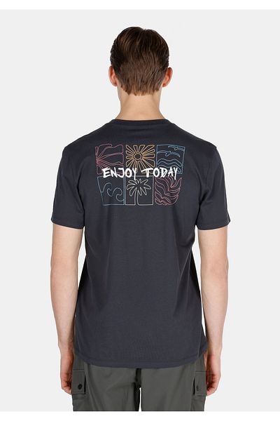 Colin's Tricou cu mânecă scurtă, gri, fără buzunare, cu gât rotund, tricotat simplu