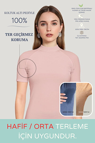 sosade Dar Kesim Yarım Balıkçı Yaka · Ter Tutucu Koltukaltı Pedli · Ter Emici...