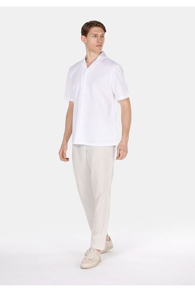 Colin's Pantaloni pentru bărbați, cu talie medie, cu picioare lungi, în amestec de in