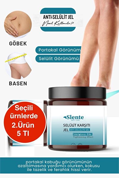 SLENTE sıkılaştırıcı, selülit ve çatlak giderici vücut şekillendirici jel 250ml