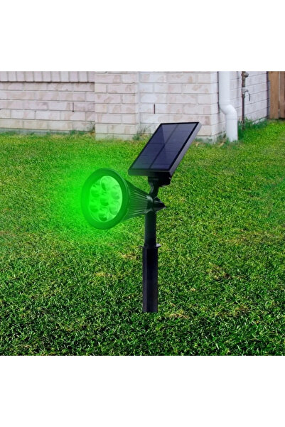 Genel Markalar 7w Kazıklı Çim Armatürü  Bahçe Armatürü Solar Panelli Yüksek Işıklı Armatür