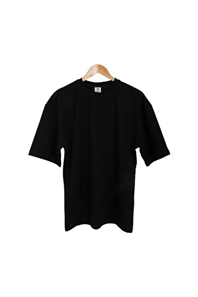 CLAYES Ανδρικό μπλουζάκι μονόχρωμο Basic - Μαύρο κοντομάνικο μπλουζάκι με λαιμόκοψη