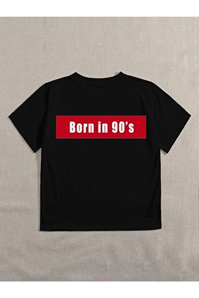 CLAYES Women's White Oversize 90's Printed T-shirt