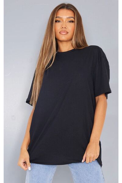 CLAYES Ασπρόμαυρο Oversize T-shirt 2 τεμαχίων - Oversize Printed