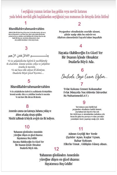 Hediye Atölyem Kisiye Özel İSİMLİ Sünnet Mevlidi Bebek Mevlidi inci Plastik Boncuk Namaz Tesbihi 25 Adet