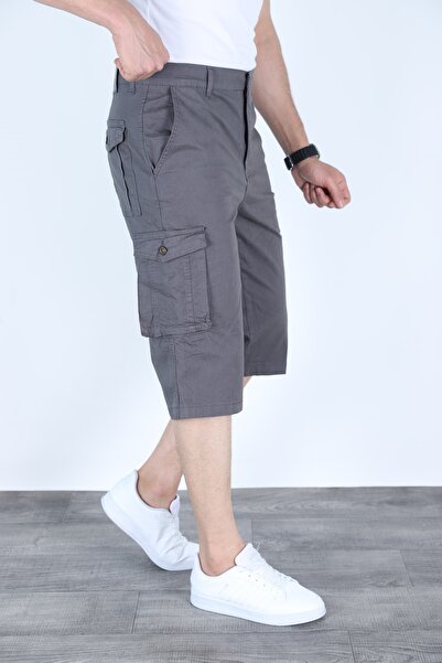 sports here Kapri Kargo Cepli Keten Mevsimlik Pantolon