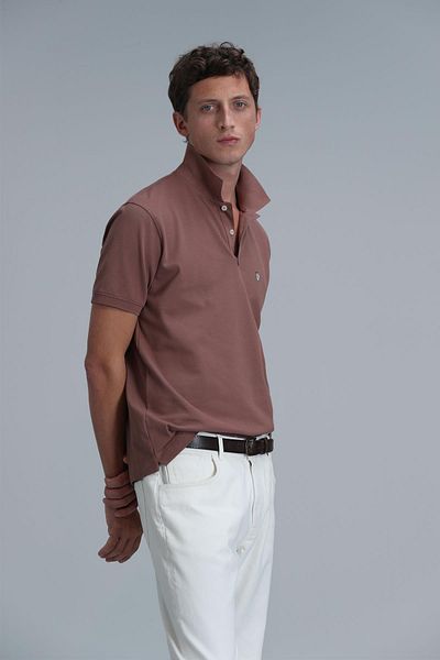 Lufian Tricou polo Laon Smart pentru bărbați, slim fit Tile
