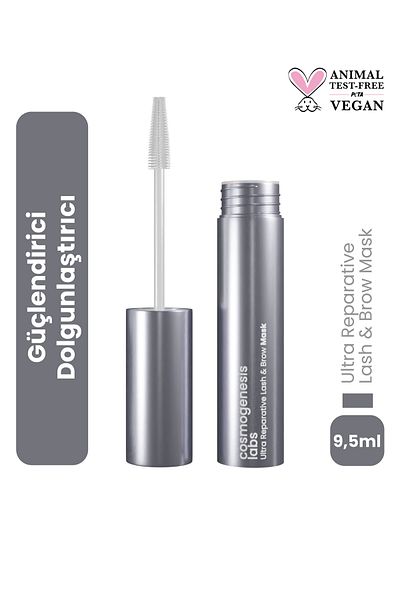 Cosmogenesis Labs Eyebrow Eyelash Mask 9.5ml Water Based Brightening 1% Keratin – Biotin