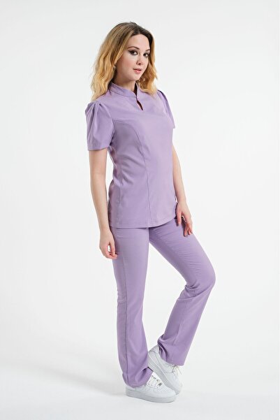 LİZY STORE Uniformă pentru femei Lilith-lila, cu nasturi, pentru asistentă me...