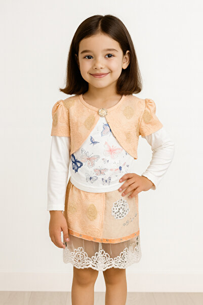 KAMİKAM Set de rochii șic din 3 piese foarte elegant, balerină și piatră, căm...