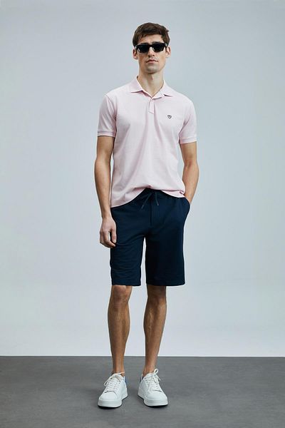 Lufian Tricou polo Laon Smart pentru bărbați, roz