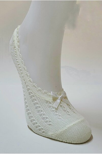 ALYA Women's Mesh Lace 10 Piece Cotton Invisible Ballerina Socks Mixed Color