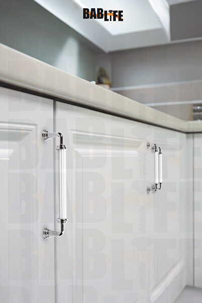 bablife Melis 320 mm, metal alb-cromat, sertar de lux, dulap, mânere de mobilier cu toate opțiunile de culoare