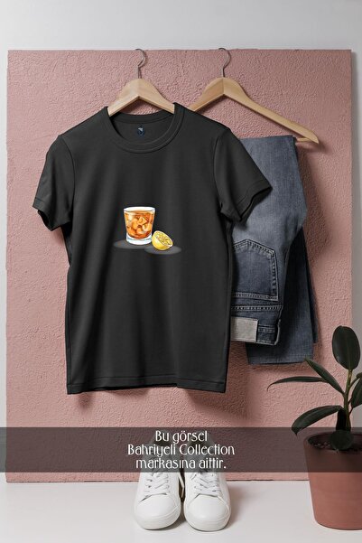 Bahriyeli Collection T-shirt unisex cu design supradimensionat Cocktail Godfa...