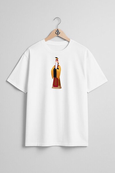 Bahriyeli Collection تي شيرت للجنسين بتصميم صدر كبير الحجم من الصين Emperor F...