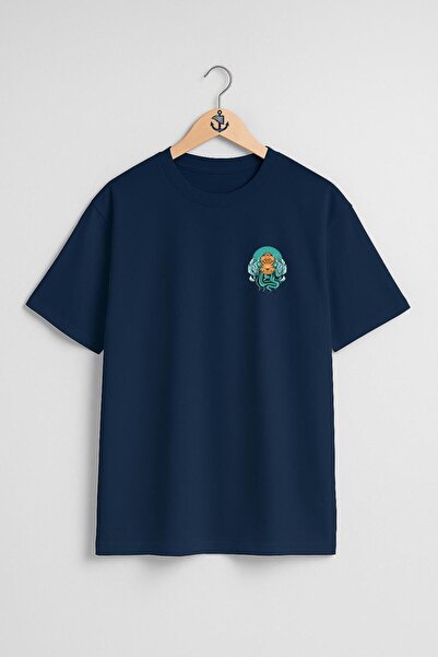 Bahriyeli Collection Oversize Diver Octopus Diving with a Helmet Pocket Desig...