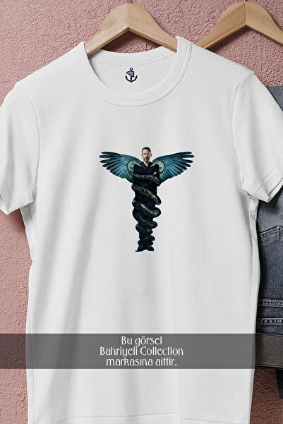Bahriyeli Collection tricou unisex cu design supradimensionat simbol Medicine Dr House