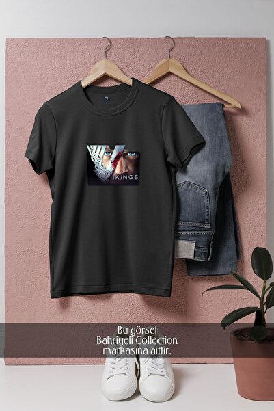 Bahriyeli Collection تي شيرت للجنسين بتصميم سلسلة فايكنغز فارغة كبيرة الحجم