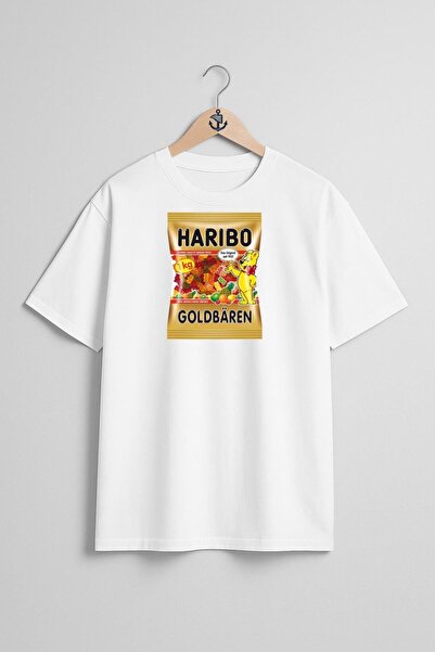 Bahriyeli Collection Oversize Haribo Candy Chest Design Unisex T-Shirt