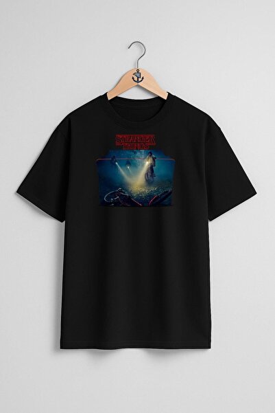 Bahriyeli Collection oversized Stranger Things, Σεζόν 2 Μπλουζάκι Unisex με σ...