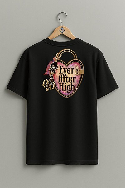 Bahriyeli Collection Oversize Ever after High Doll Back Design Unisex T-Shirt