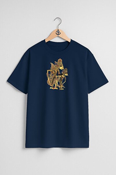Bahriyeli Collection Oversize Java Wayang Shadow Play Ramayana Unisex T-Shirt...