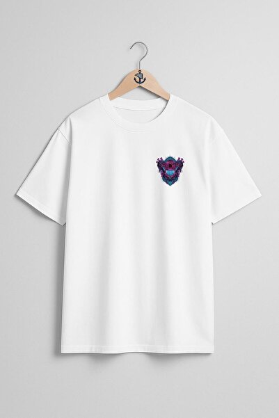 Bahriyeli Collection supradimensionat Cap de lup cu ornament de gravură antic...