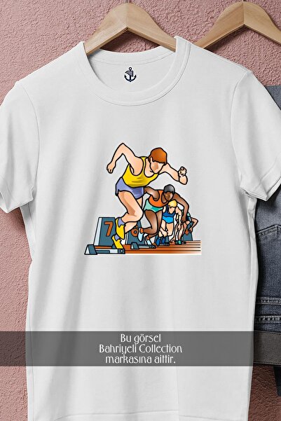 Bahriyeli Collection Oversize Athletics Olympic Sports Competition Designed Unisex T-Shirt