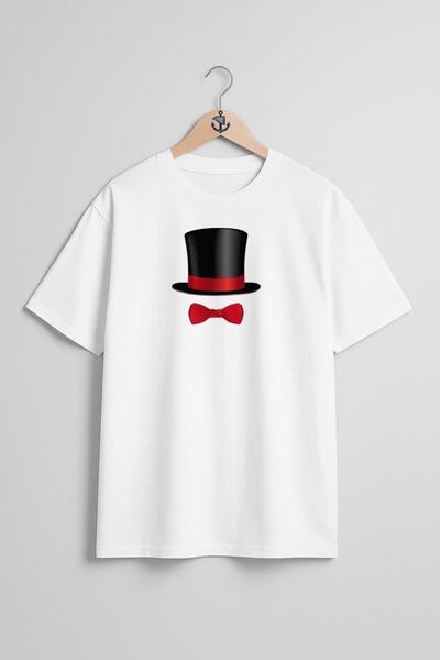 Bahriyeli Collection supradimensionat Pălărie de magician și papion cu design...