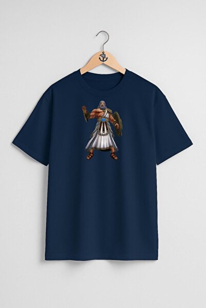 Bahriyeli Collection Оверсайз Smite Zeus Hades з малюнком на грудях, унісекс-...