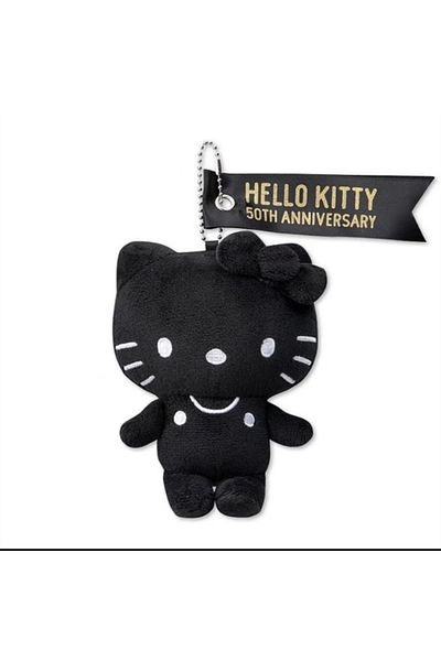 Miniso black Kawaii 50th Anniversary Series Hello Kitty Anime Peripherals Keychain Pendant Cute Fashion Gir